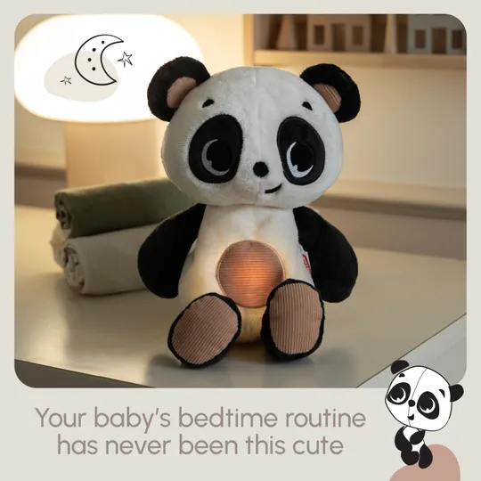Tiny Love Snuggly Buddy Panda - Zwart / Wit