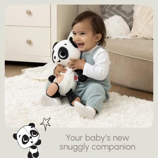 Tiny Love Snuggly Buddy Panda - Zwart / Wit