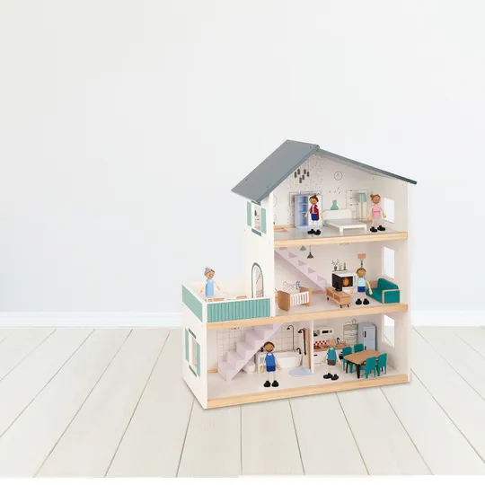 Tooky Toy Poppenhuis - Hout