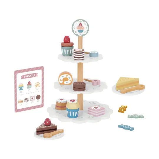 Tooky Toy Toetjes Etagère - Hout