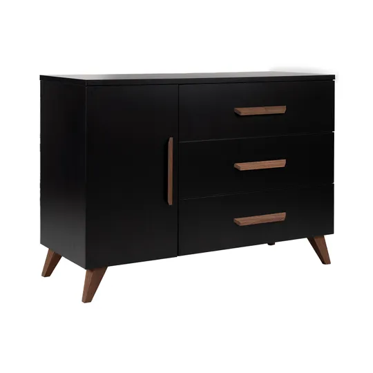 TWF Commode XL 3 Laden 1 Deur Modena Walnoot