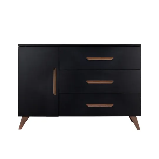 TWF Commode XL 3 Laden 1 Deur Modena Walnoot
