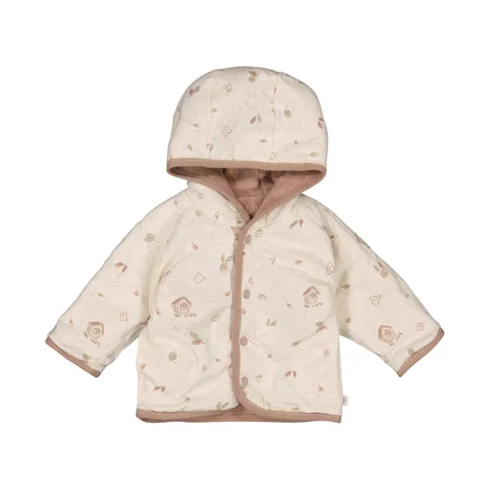 Feetje Fall Favorites Omkeerbaar Jasje Velours Met Capuchon - Hazelnoot