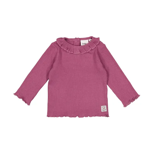 Feetje Better Together Longsleeve Rib Shirt - Maat 68 - Lila