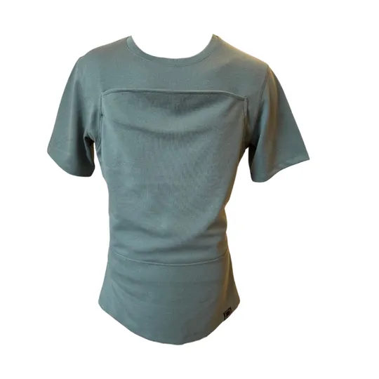 Womboo Buidelshirt - Man - Maat XXL - Groen / Grijs
