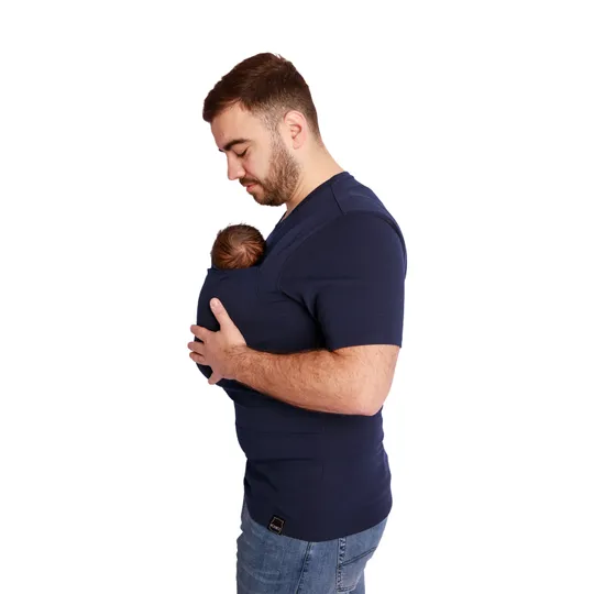 Womboo Buidelshirt Man Donkderblauw S