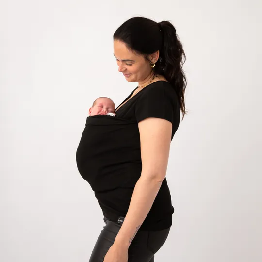 Womboo Buidelshirt - Vrouw - Zwart