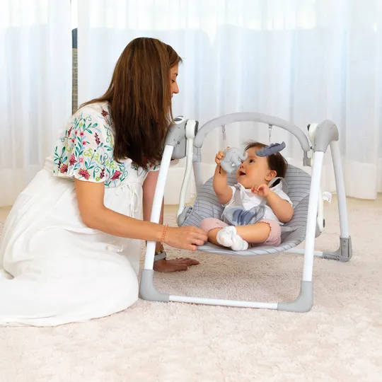 Asalvo Babyswing - Daddy Hippo - Grey