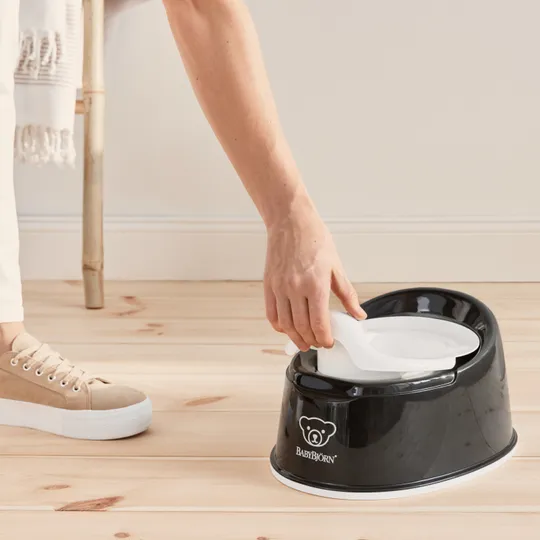 Baby Björn® Pienter Plaspotje - Zwart/Wit