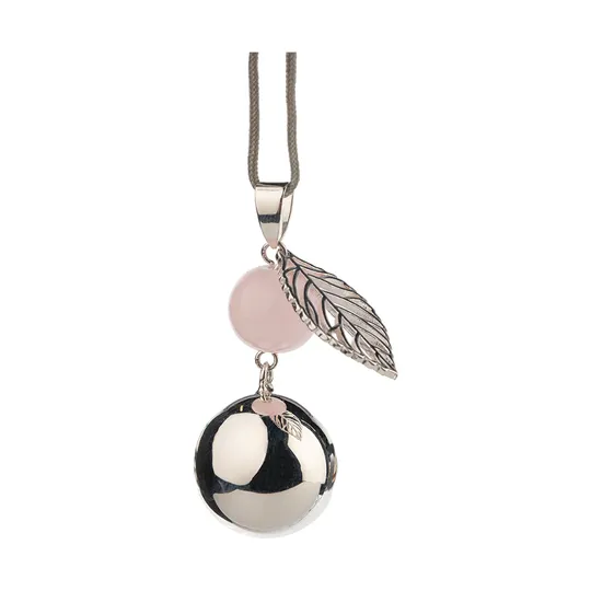 Bola Zwangerschapshanger Pearl Leaf Silver