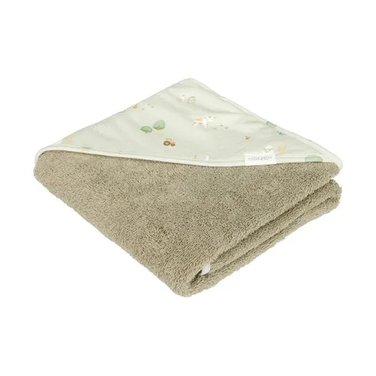 Little Dutch Little Farm Badcape - 100 x 100 cm - Schaap