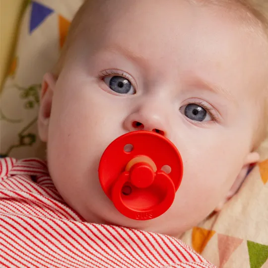 BiBs Colour Fopspeen - Anatomisch - 2 Stuks - 0-6 Mnd - Vanilla / Candy Apple