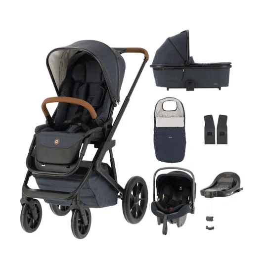 Qute Q-Rider Plus Kinderwagen | Kidsriver Curve Autostoel | Isofix Base