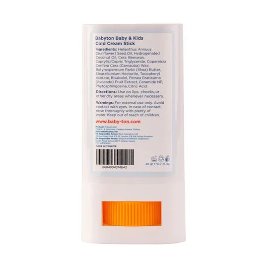 Babyton Natuurlijke Cold Cream Stick - 20g