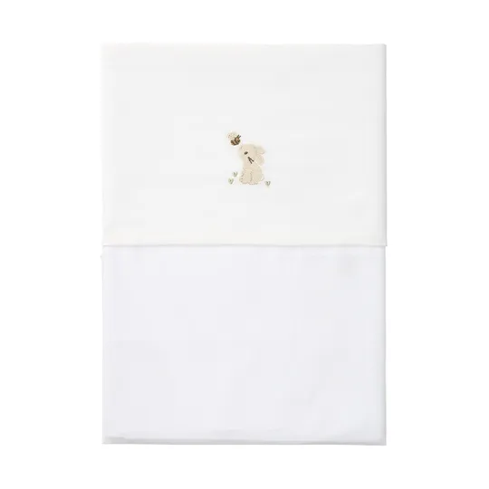 Little Dutch Baby Bunny Ledikantlaken Geborduurd - 110 x 140 cm