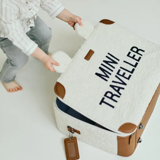 Childhome Teddy Mini Traveller Kinder Koffer - Offwhite 