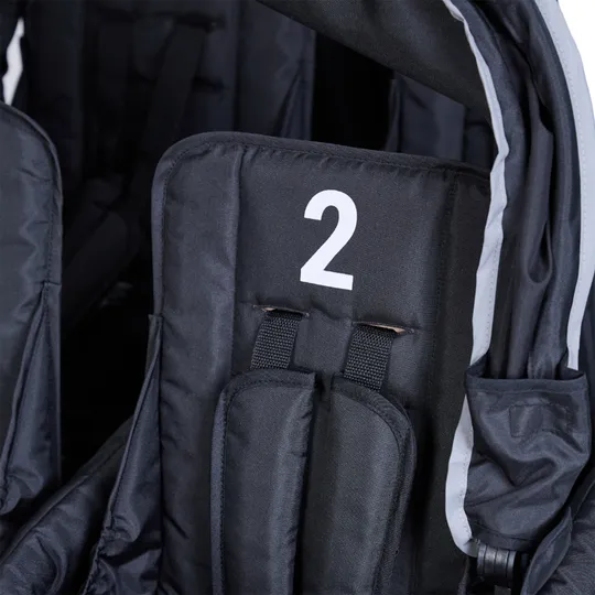 Childhome Sixseater Autobrake Meerlingwagen - Zwart