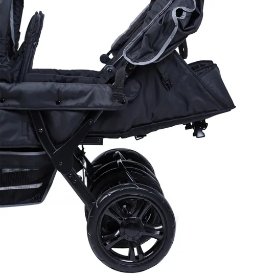 Childhome Sixseater Autobrake Meerlingwagen - Zwart
