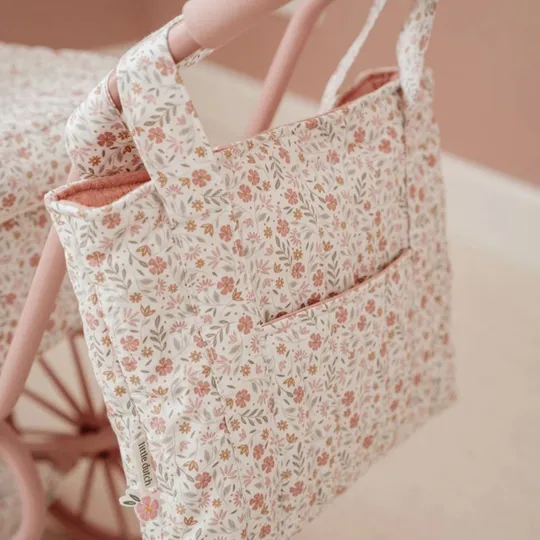 Little Dutch Verzorgingstas - Flowers & Butterflies - Roze