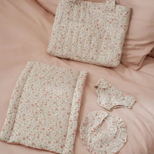 Little Dutch Verzorgingstas - Flowers & Butterflies - Roze