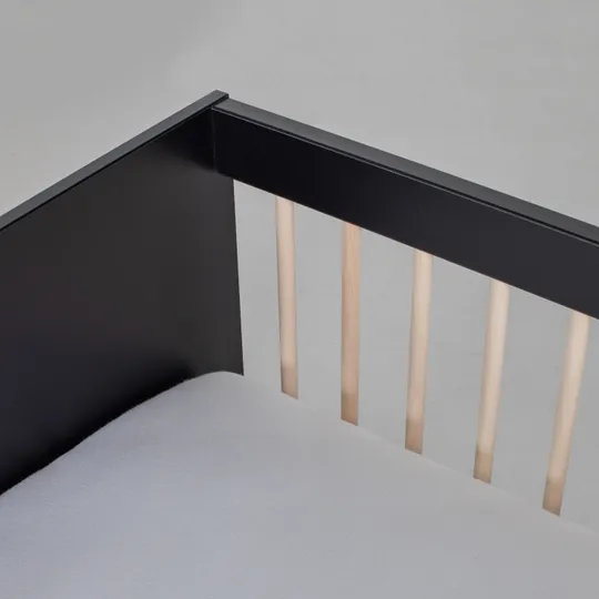 Europe Baby Nova Ledikant 60-120 - Zwart/Eiken