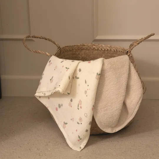 Witlof For Kids Vintage Flowers Hydrofiele Doek - 65 x 65 cm 