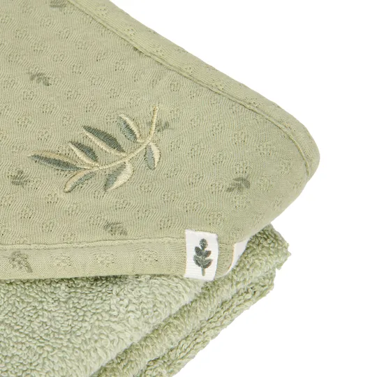 Little Dutch Pure Badcape - 75 x 75 cm - Sage 