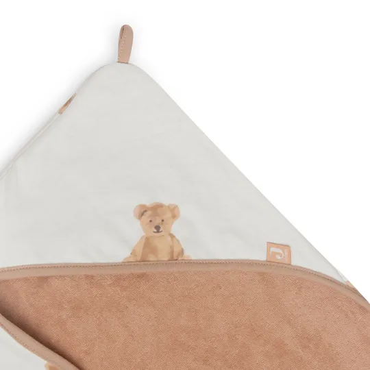 Jollein Badcape Stripe Terry Teddy Bear