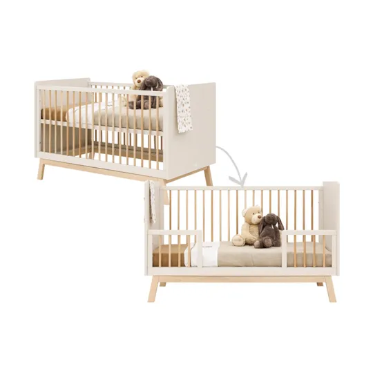 Bopita Ledikant 70 x 140 - Lines - Dune/Natural