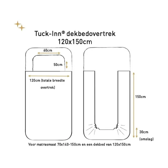 Witlof for kids Magical Days Tuck-Inn Dekbedovertrek - 120 x 150 cm