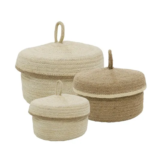 Puck Manden Set van 3 Natural