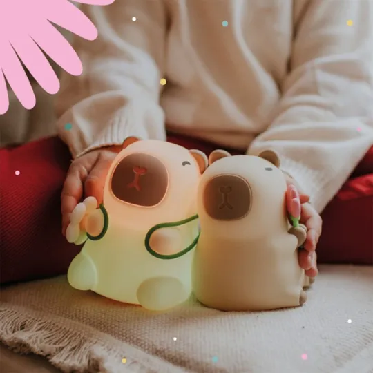 Mary’s LED Nachtlamp – Capybara Florist