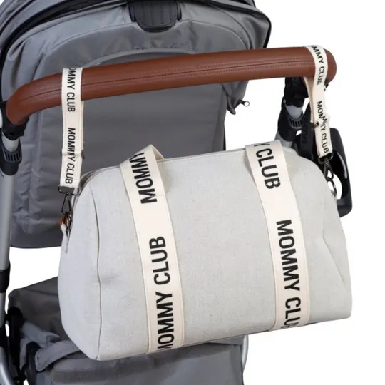 Childhome Mommy Club Verzorgingstas Signature Canvas Off White