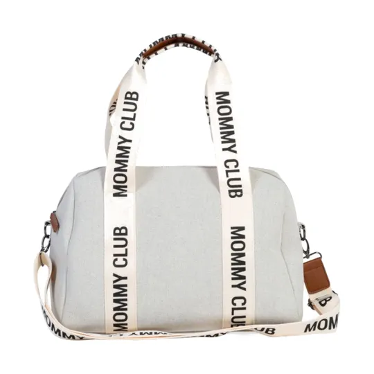Childhome Mommy Club Verzorgingstas Signature Canvas Off White