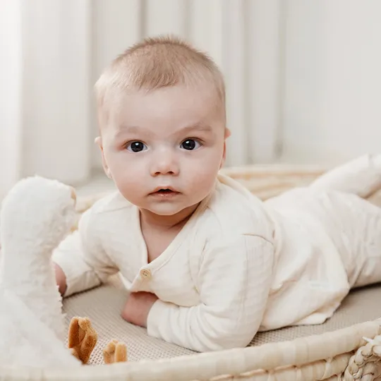 Little Dutch Lange Mouw Overslag T-Shirt - Creme