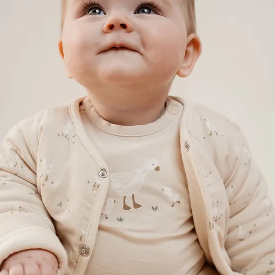 Little Dutch Little Goose Omkeerbaar Vestje - Beige