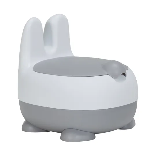 Puck Plaspotje Konijn Wit/Grijs