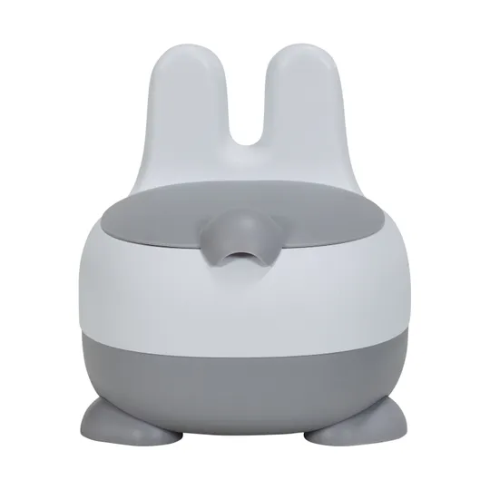 Puck Plaspotje Konijn Wit/Grijs