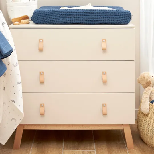 Bopita Commode 3 Laden - Lines - Dune/Natural