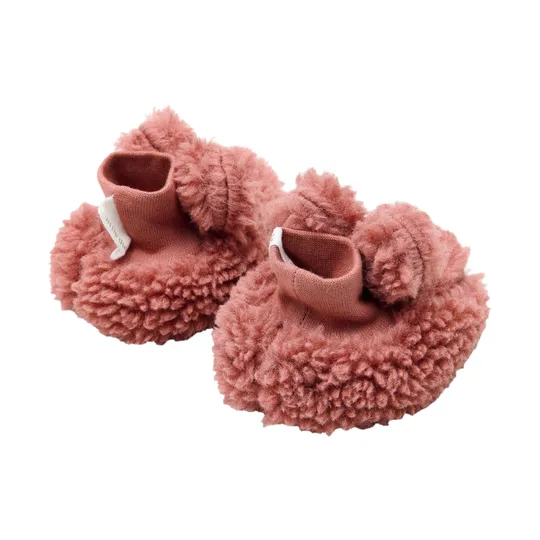 Little Dutch Teddy Slofjes - Pink Blush