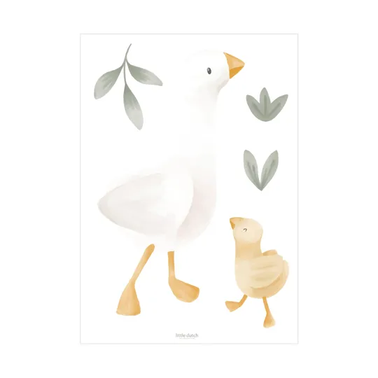 Little Dutch Muurstickers - Little Goose - 3 vellen